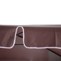 Outsunny Sonnenschirm Strandschirm Gartenschirm Schirm Balkonschirm Sonnenschutz knickbar Kaffee-Braun(m-10)