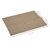 Outsunny Garden Swing Seat Cover Replacement, for 2 and 3 Seater Swing Bench, 115 x 45 x 45cm, Beige(m-3)