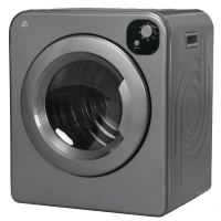 HOMCOM 6kg Vented Tumble Dryer, Freestanding, Wall Mounted, Stackable, Portable Dryer with 7 Programmers, Grey(m-11)