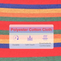 Outsunny Cotton Hammock Soft Portable Swing Sleeping with Headrest & Side Pocket - Deluxe Swing Chair for Beach, Yard, Bedroom, Patio, Porch, Indoor, Outdoor, 270 x 80 cm(m-7)