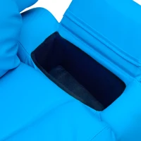 HOMCOM Childrens Recliner Armchair W/ Storage Space on Arms-Blue(m-12)