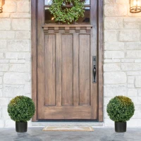 HOMCOM Sztuczny Bukszpan Kolisty, 52x40 cm, Zielony(m-7)