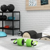 SPORTNOW 40kg Four-In-One Adjustable Weight Dumbbells Set, Barbell, Kettlebell, Push Up Stand - Green(m-10)