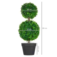 Homcom Buxus Artificial Sferic – Ghiveci Decor Interior & Exterior(m-3)