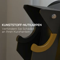 SPORTNOW Halterstandaard voor 10 halters, 5 niveaus, stevig stalen frame, tot 100 kg, zwart, 66 x 35 x 33 cm(m-6)