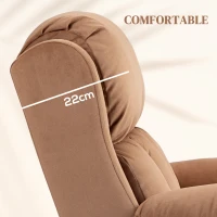 HOMCOM Eight Massage Point Electric Reclining Lift Chair, with Remote - Brown(m-7)