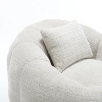 Bequemer runder drehbarer Sitzsack, Beige(m-7)