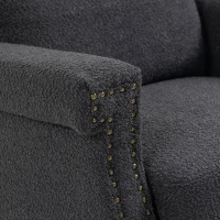 Loungesessel, drehbar und um 360 Grad neigbar, für ultimativen Komfort im Wohnzimmer, Schlafzimmer, Büro- Relax- und Loungesessel, Schwarz(m-7)