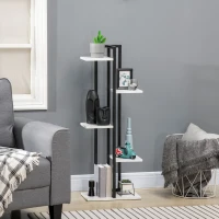Outsunny 5 Tiered Plant Stand, Corner Plant Shelf, Flower Pot Holder Storage Organizer for Indoor Outdoor Porch Balcony Living Room Bedroom(m-10)