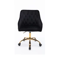 Ergonomischer und höhenverstellbarer Schreibtischstuhl, elegant und komfortabel, Schwarz(m-8)