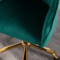 Ergonomischer Bürostuhl, höhenverstellbar, elegant und bequem, mit Massagefunktion, Grün(m-8)