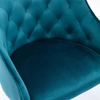 Ergonomischer Bürostuhl, höhenverstellbar, elegant und bequem, Schreibtischstuhl ergonomisch, Blau-Grün(m-7)