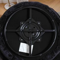 Bequemer runder drehbarer Sitzsack, Schwarz(m-8)