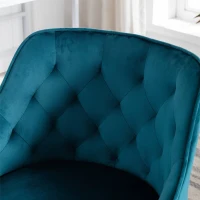 Ergonomischer Bürostuhl, höhenverstellbar, elegant und bequem, Schreibtischstuhl ergonomisch, Blau-Grün(m-6)