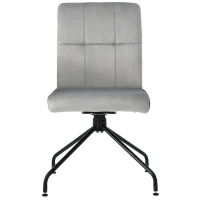 Juego de 2 Sillas de Comedor de Madera y Tela Efecto Terciopelo con Reposabrazos Removibles Diseño Ergonómico y Moderno Gris(m-9)