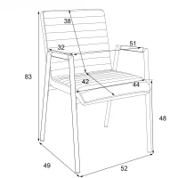Set di 2 sedie Imbottite per Sala da Pranzo a Righe Verticali con Gambe in Metallo, 67x55x52 cm, Nero(m-3)