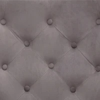 Moderner Relaxsessel gepolstert für Wohnzimmer und Schlafzimmer, Komfort und Stil in Samt, Silber+Grau(m-6)