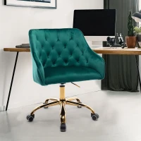 Ergonomischer Bürostuhl, höhenverstellbar, elegant und bequem, mit Massagefunktion, Grün(m-5)