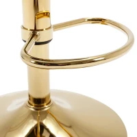 Set aus 2 drehbaren und höhenverstellbaren Barhockern mit Lehne und Fußstütze für Küche und Esszimmer, Grau(m-9)