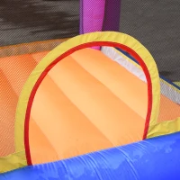 Outsunny Kids Bouncy Castle House Inflatable Trampoline Slide Water Pool 3 in 1 with Blower for Kids Age 3-8 Multi-color 2.8 x 2.5 x 1.7m(m-9)