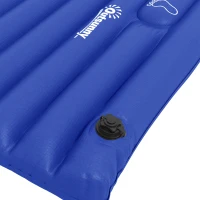 Outsunny Camping-Luchtmatras met Pomp, Snel Opblaasbaar, Duurzaam, 195x70x10cm, Blauw(m-8)