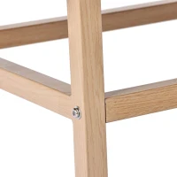 Panca da pranzo in Rattan da 2 Posti con Schienale Ovale e Seduta Imbottita, 143x51x22 cm, Marrone(m-8)