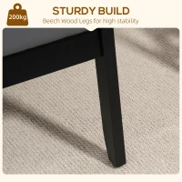 HOMCOM Set of 2 Accent Chair, PU Leather Armchair, Occasional Chair with Beech Wood Frame for Living Room Reception Bedroom Balcon, Grey(m-6)