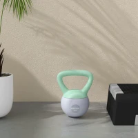 SPORTNOW 4KG Kettlebell, Soft Kettle Bell with Non-Slip Handle for Home Gym Weight Lifting and Strength Training(m-7)