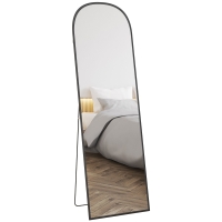 Oglinda Podea & Perete – 50x161,5 cm, Aluminiu Negru