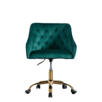 Ergonomischer Bürostuhl, höhenverstellbar, elegant und bequem, mit Massagefunktion, Grün(m-1)