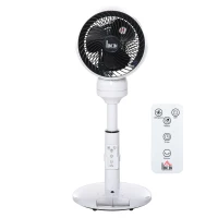 HOMCOM Standventilator 7h Timer Ventilator mit Fernbedienung Lüfter 3 Geschwindigkeitsstufen Verstellbarer 70° Neigungswinkel Kunststoff Stahl Ø28 x 70H cm(m-10)