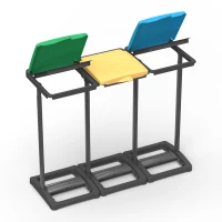 MONGARDI Portasacco-Portarifiuti TRIS Raccolta Differenziata  97 x 36 x 80(m-1)