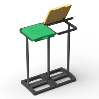 MONGARDI Portasacco-Portarifiuti DOPPIO Raccolta Differenziata  64x36x80(m-1)