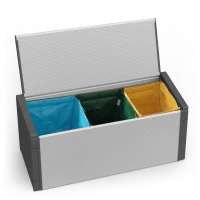 MONGARDI Cassapanca per la Raccolta Differenziata (Interno/Esterno) 85x34x38(m-1)