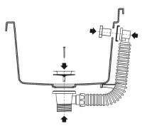 MONGARDI Lavandino pilozzo a muro da esterno 60x40x25(m-6)