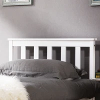 3ft Wooden Small Single Bed with Headboard and Footboard, Durable Construction, 190x90 cm, White(m-6)