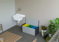 MONGARDI Cassapanca per la Raccolta Differenziata (Interno/Esterno) 85x34x38(m-3)