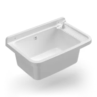 MONGARDI Lavandino pilozzo a muro con dipenser - da esterno 60x40x25(m-1)