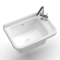 MONGARDI Lavandino pilozzo a muro da esterno 50x35x24(m-4)