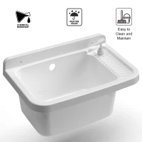 MONGARDI Lavandino pilozzo a muro con dipenser - da esterno 50x35x24(m-3)