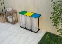 MONGARDI Portasacco-Portarifiuti TRIS Raccolta Differenziata  97 x 36 x 80(m-2)