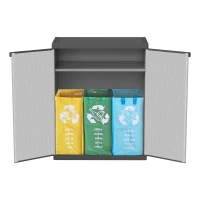 MONGARDI Armadietto per la Raccolta Differenziata (Interno/Esterno) 68x40x85(m-1)