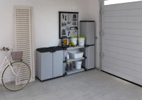 MONGARDI Scaffale in resina PVC 3 ripiani portata 80 Kg,  80x40x85 cm(m-4)