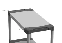 MONGARDI Scaffale in resina PVC 3 ripiani portata 80 Kg,  80x40x85 cm(m-8)