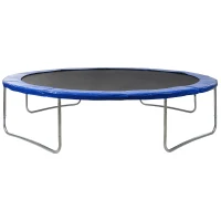 6FT Outdoor Trampoline with Safety Enclosure, Ladder and Jumping Mat, Durable UV-Protected Bounce Surface, for kids, 183 cm Diameter, Black(m-7)