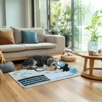 PawHut Mata dla psa, komfortowa, z elementami dekoracyjnymi, 74x50x5cm, Wielobarwna(m-2)