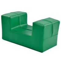 Ensemble de 6 grands blocs de construction pour jouer et grimper avec échelle et toboggan, adapté aux enfants d'âge préscolaire et aux bébés, Coloré(m-5)