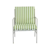 Ensemble de salon de jardin 4 places modulable en acier galvanisé avec canapés et tables basses rondes, Beige(m-5)