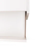 Combinaison de meuble TV mobile, design à blocs, tiroirs, étagères, divers espaces de rangement, Blanc(m-4)