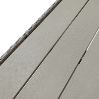 Set de grădină 4 piese din poli-rattan pentru 4-5 persoane cu colțar, masă și perne, huse lavabile, Kaki(m-4)